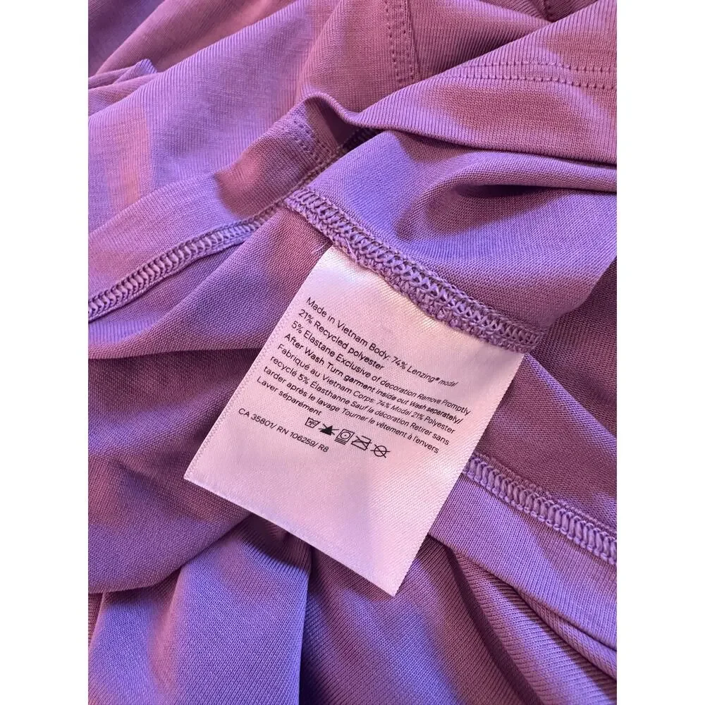 Lululemon Side Cinch Crew Neck Long Sleeve Top Wisteria Purple Lavender
